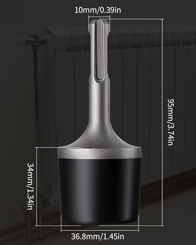 SDS Plus Gummihammer FIRECORE Angetriebener Gummihammer, Gummi-Werkzeug Hammer mit SDS PLUS-Griff - Ideal für Heizkörper, Rohre, Fliesen, Tischlerarbeiten - Fliesenleger Hammer