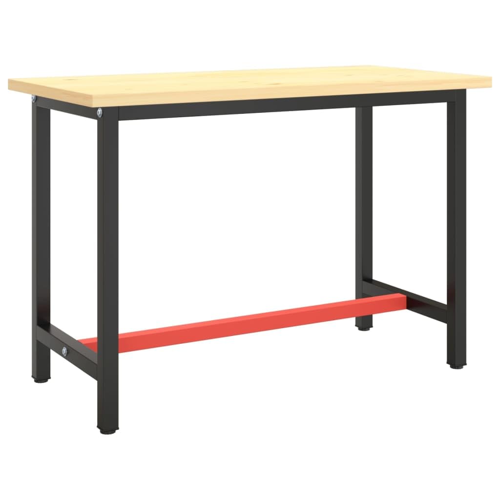 Rama stołu warsztatowego do łatwego montażu, trwała konstrukcja metalowa, wytrzymała do zastosowań przemysłowych, wzmocnione pręty, 70 x 50 x 79 cm