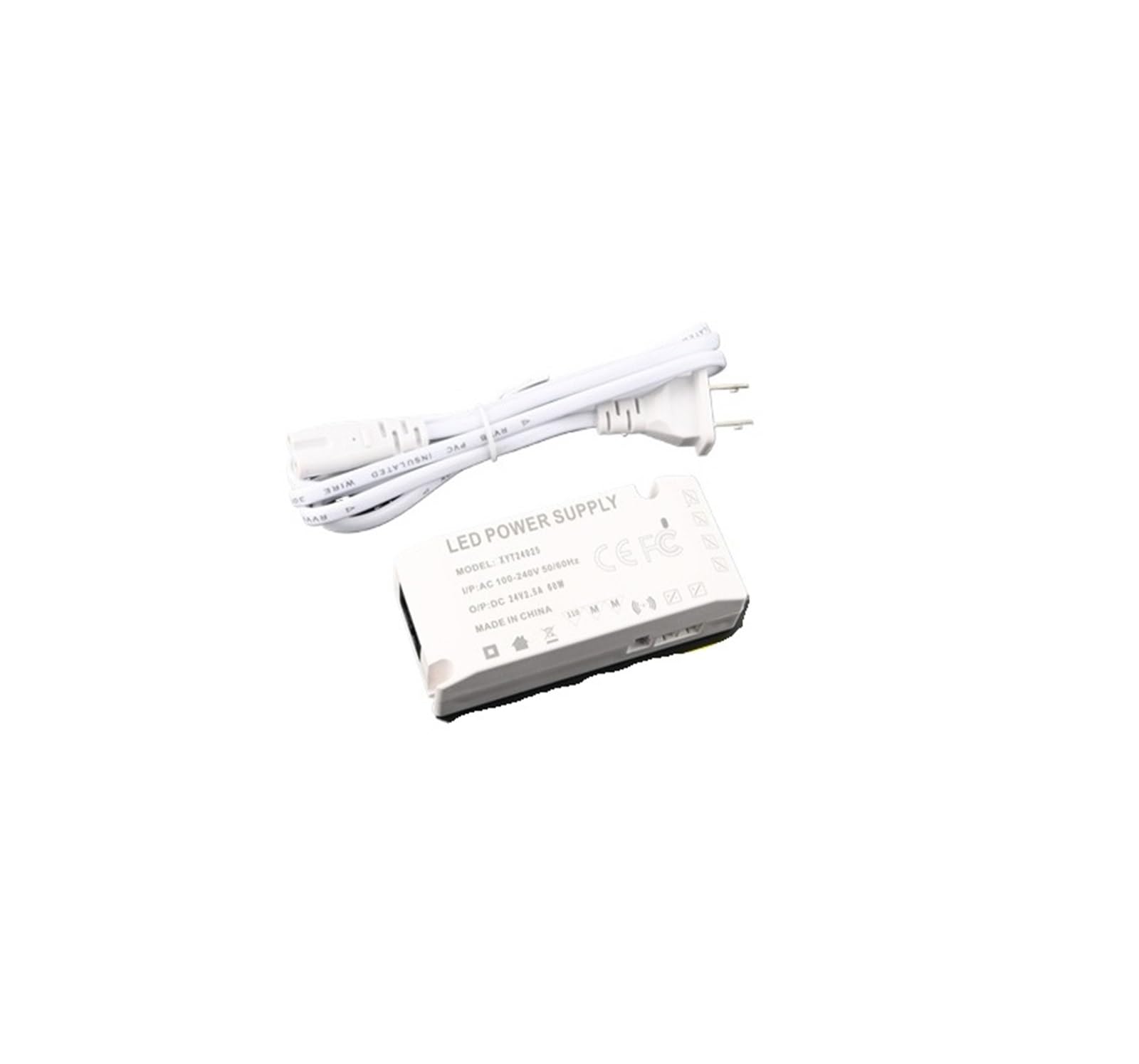 PWANUIGTE Wardrobe Cabinet Light Dedicated Power Supply 24v Induction Ultra-Thin Wine Shelf Strip Switch Transformer(DC24V 60W 6-way output)