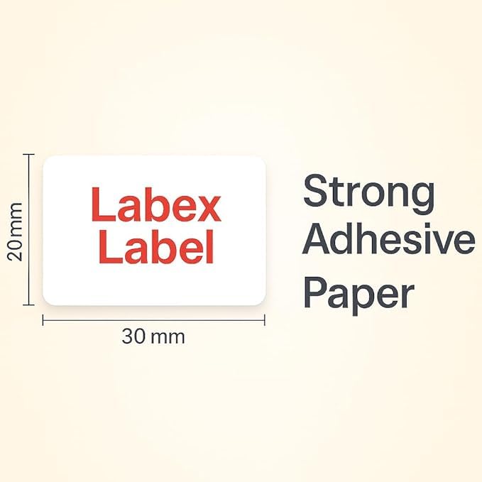 Labex Label Shipping Labels 30 x 20 mm - 3 Rolls of 1000 Thermal Labels on Roll - Storage Labels, Barcode Labels, Parcel Stickers - Compatible with Zebra, Argox, Sato - Image 3