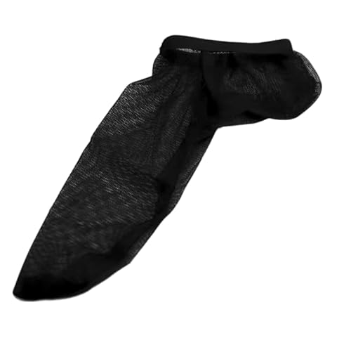 EROSPA® Penis- und Hoden-Strumpf Socke zum Masturbieren/Selbstbefriedigung Stockings Penishülle Geschlossen Sleeve für Herren Männer Schwarz