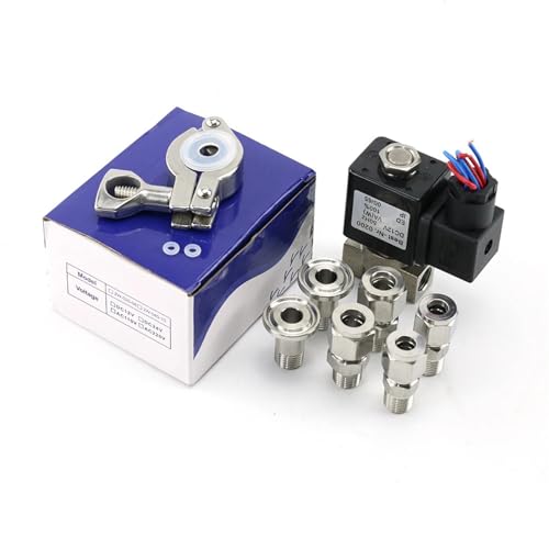 Électrovanne 12V VX2120-08-SS-NC en acier inoxydable pour régulation de fluide