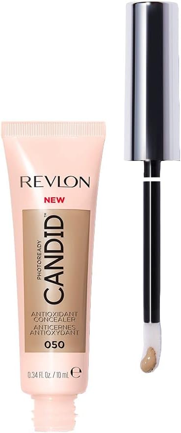 Revlon PhotoReady Candid Concealer, with Anti-Pollution, Antioxidant, Anti-Blue Light Ingredients, without Parabens, Pthalates and Fragrances; Medium Deep, 34 Fluid Oz