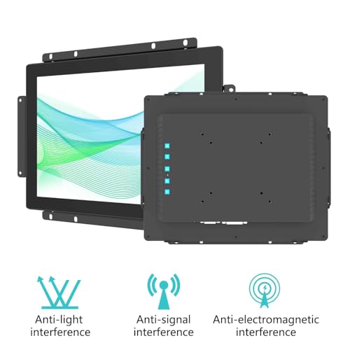Image of 12.1 Inch Industrial Touch Screen Monitors 10 Points Embedded Open Frame Touch Screen Monitor 1024x768 @ 60Hz TFT LCD Suitable for kiosks, ATMs, Vending Machines