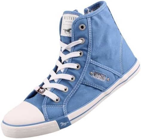 Mustang Shoes Hoge veter sneakers lace-up shoe leisure shoe