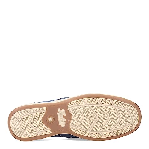 Image of Florsheim Lakeside Canvas Moc Toe Slip-On Navy Nubuck 7 W (3E)