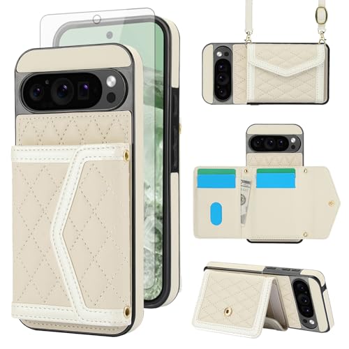 Coque Pixel 9 Pro protection écran verre trempé et finitions premium or rose