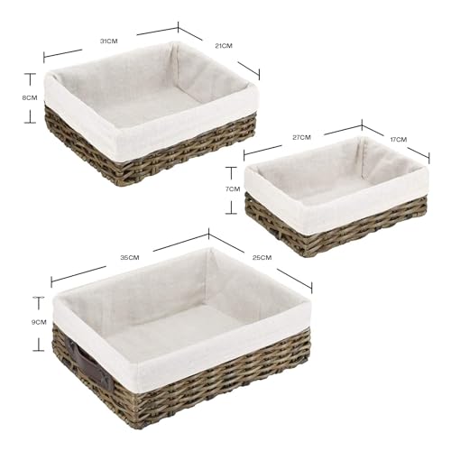 La Mejor comparativa de Cestas tejidas para almacenamiento en baño los más solicitados. 8 Imagen adicional