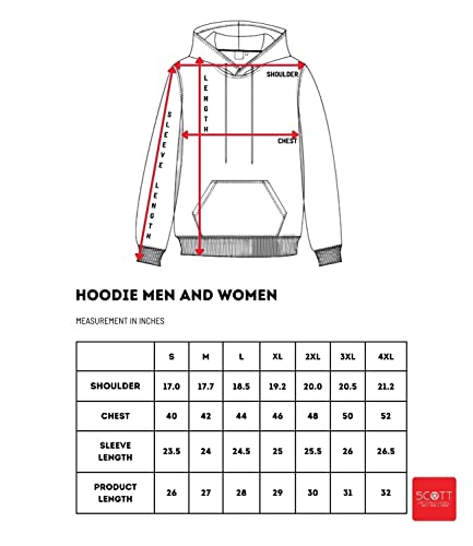 Image of Scott International Men's Solid Cotton Hoodies for Men, Trendy and Comfortable Sweatshirts for Men, Stylish Winter Wear with Hood and Pockets, Fashionable Hooded Sweatshirts
