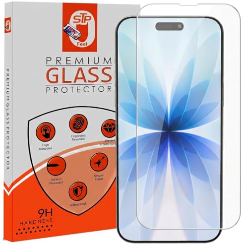 Image of STP FEEL Premium Borderless Tempered Glass Screen Protector Guard Compatible For iPhone 17 5G (6.3 Inch, Pack of 1) | Edge to Edge Coverage With Easy to installation kit