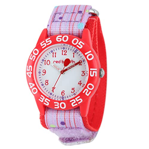 Image of Red Balloon Kids' Plastic Time Teacher Analog Quartz Nylon Strap Watch