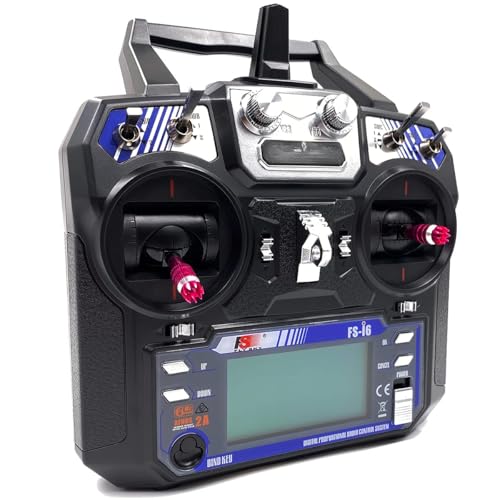 Ai ROBOTIX FS-i6 6CH 2.4GHz AFHDS RC Transmitter w/FS-iA6B Receiver for RC Multirotor Helicopter Airplane Glider Quadcopter
