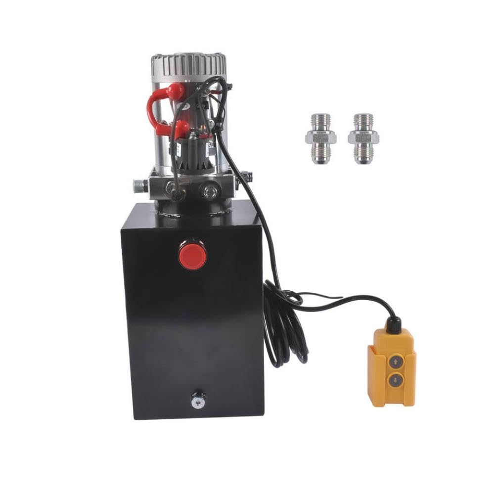 Weatapnvc Onecolor Hydraulic Pump Replacement Compatible With Ap03 13 Quart Single Acting Black Steel Reservoir 12V Power Unit