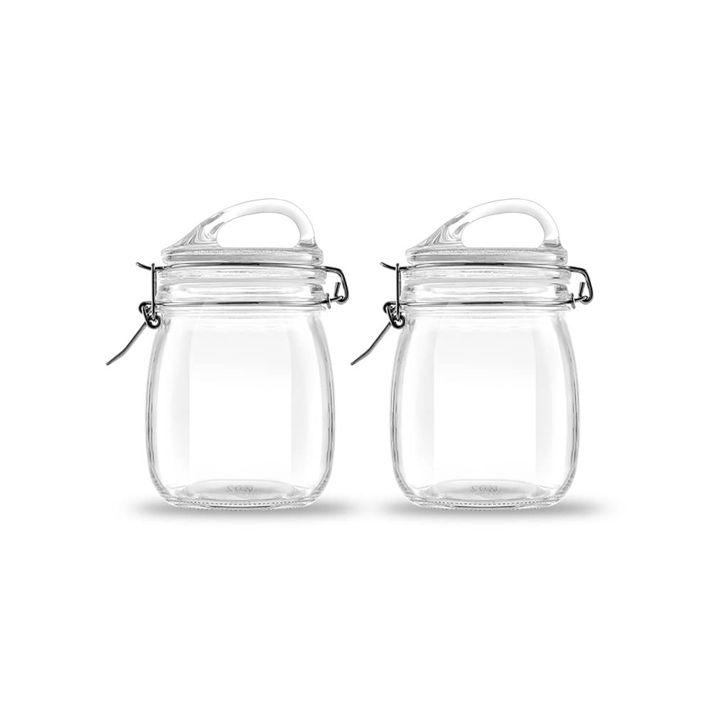 Bocal étanche pour ail et cornichon RJJ fini les odeurs grâce au verre trempé 750ml