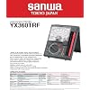 Sanwa YX360TRF Japan quanlity,Anglog multimeter, Pointer Type multimeter Zero Center Instrument 200Mohm Resistance Measurement(YX360TRF)