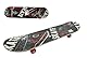 Skateboard für Kinder und Jugendliche, 80 cm, Skateboard für Kinder, aus Holz, komplette Dekoration vorne und hinten, verschiedene Farben, zufällige Farbe