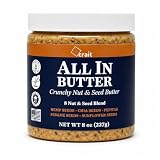 All In Mixed Nut and Seed Butter – 8 Whole Nuts & Seeds Blend with Chia, Flax, Hemp & Almonds – Perfect for Smoothies, Oatmeal & Toast (8 Ounce)