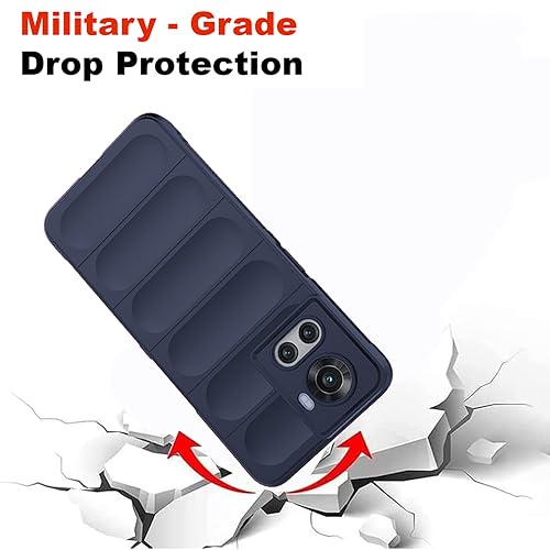 Image of Back Cover for OnePlus 10R 5G | Full Camera Protection | Liquid Silicon Case | Flexible Bumper Case for OnePlus 10R 5G (Dark Blue)