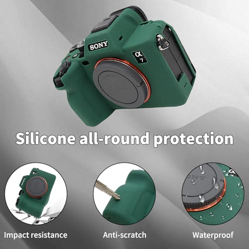 Funda de silicona para cámara Sony A7R V/A7 V verde miniatura 4