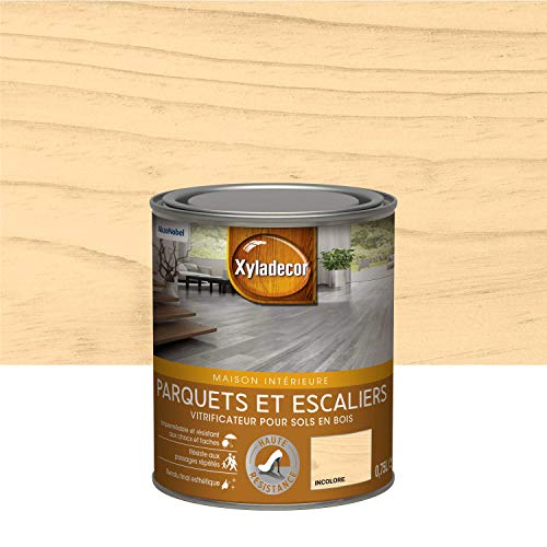 Xyladecor - Vitrificateur pour Sols Intérieurs en Bois Toutes Pièces - Parquets et Escaliers - Haute Résistance - Couleur : Mat Incolore - Quantité : 0,75L - 5324764 Cover