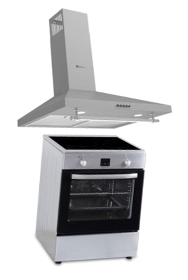 SOLTHERMIC PACK 2 EN 1 ACERO INOX VTI60 INDUCCION CON TURBO 3 ZONAS + CAMPANA DECORATIVA 60 CM (GRAN CAPACIDAD EXTRACION, FUNCION BOOSTERM BAJO CONSUMO)