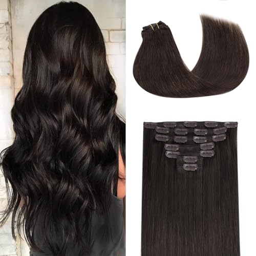 GOO GOO Clip in Hair Extensions Real Human Hair, Remy Human Hair Extensions Clip ins for Women,...