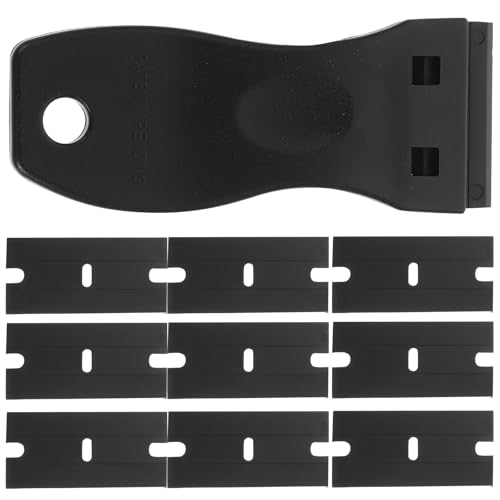 Alipis Plastic Scraper Tool Adhesive Remover with 11pcs Blades Gasket and Window Film Remover for Sticker and Wallpaper Cleaning Set