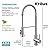 KRAUS Britt 2-in-1 Commercial Style Pull-Down Single Handle Water Filter Kitchen Faucet in Spot-Free Stainless Steel with Purita 2-Stage Under-Sink Filtration System