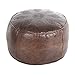 Rachida Pouf en Cuir Style Oriental Artisanat marocain Rachida Marron MO4262 CASA Moro