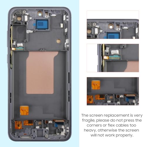 Écran Samsung Galaxy A55 5G avec châssis kit LCD complet