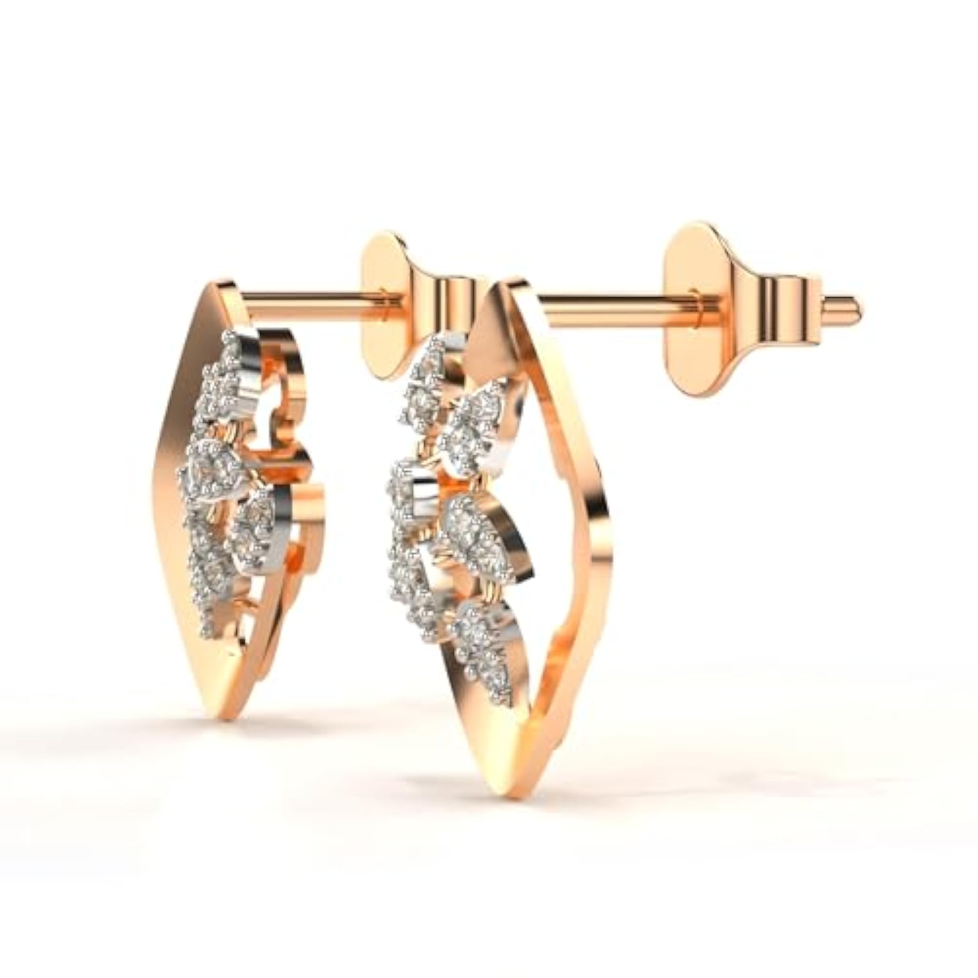 Women's Sterling Silver & Lab Grown Diamond 0.20cts Earrings