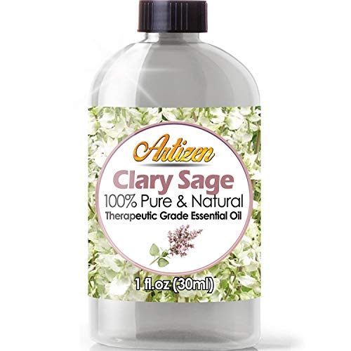 Artizen Clary Sage Essential Oil (100% Pure & Natural - UNDILUTED) Therapeutic Grade