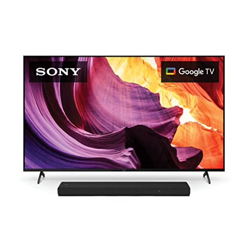Sony 55 Inch 4K Ultra HD TV X80K Series: LED Smart Google TV with Dolby Vision HDR KD55X80K- 2022 ModelwithSony HT-A3000
