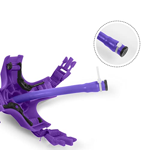 Monleelnom Pogo Ball With Handles The Handles Are Adjustable Equipped With An Air Pump Suitable For Children And Adults Used To Exercise Balance Ability Maximum Load-Bearing 200Lb（Purple） #TOP5