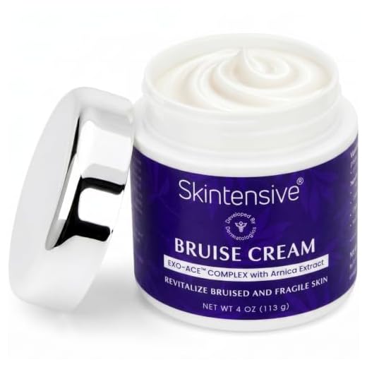 SKINTENSIVE Highest Purity Organic Arnica Plant-Based Bruise Cream for Thin Skin - Moisturizing, Anti-Aging, Healing, and Fading Scar Lotion, Vitamin K C and E, Skin Renewal
