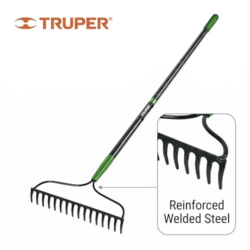 Rastrillo Truper Tru Tough 16 púas, mango fibra 60 pulg miniatura 3