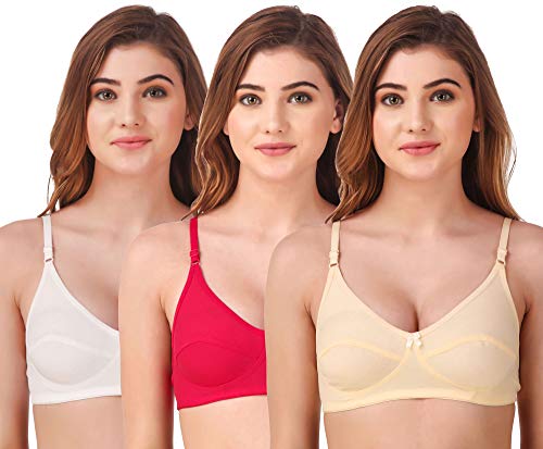 Image of Fasense Women's Wire Free Non Padded Cotton Bra
