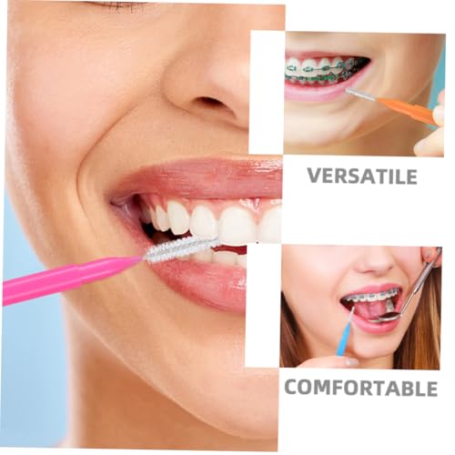 VICASKY 50 Stück Interdentalbürsten für Effiziente Zahnreinigung und Zahnseide Head für Optimale Mundhygiene Farben Je – Bild 4