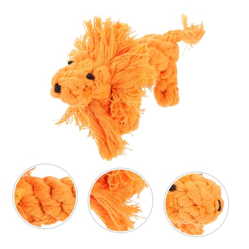 HOMOBABE Lion Shape Pet Molar Toy Interaktives Kauspielzeug Aus Baumwolle Für Welpen Zahnpflege Und Beschäftigung Fördert Gesundes Wachstum Und Spielvergnügen