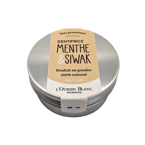 Dentifricio in polvere Menta & Spezie indiane – 60 g – Ayurvedico – Cura protettiva e sbiancante naturale – Il riccio bianco