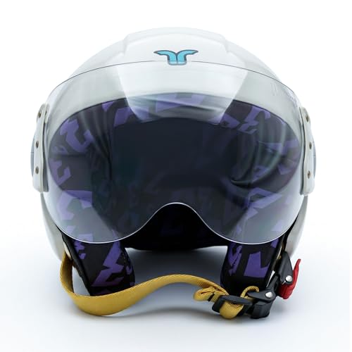 Image of HYP3 Junior Solid ISI Certified Open Face Kids Helmet for Boys & Girls | Lightweight & Impact Resistant Safety Helmet for Children - Scooter /Motorcycles (Quick Silver, XS)