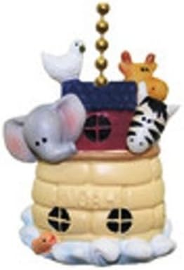 Clementine Designs Noah's Ark Animals Elephant Giraffe Zebra Dove Fan Pull
