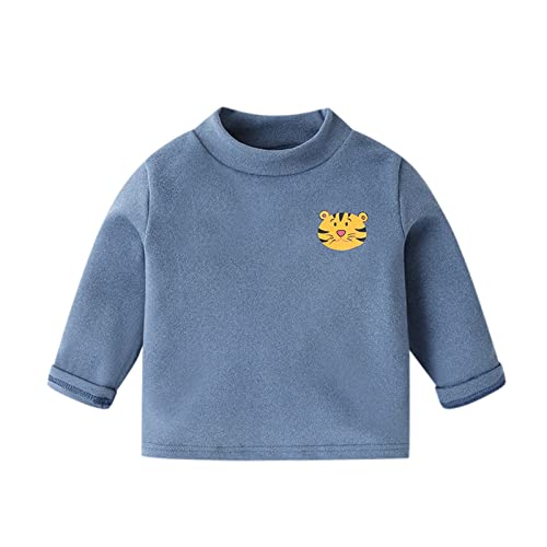 Kids Children Toddler Infant Baby Boys Girls Long Sleeve Cute Animals Warm T Shirt Blouse Tops Olive Long Sleeve Shirt