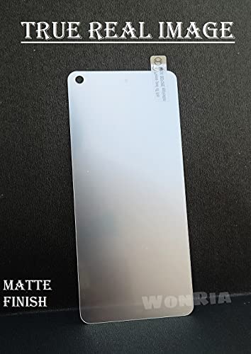 Image of WonRia Matte Tempered Glass For Realme Gt /Realme Gt Master Edition /Oneplus Nord 2 /Nord Ce(5G)Matte Screen Guard Protector 9H Hardness Edge To Edge Anti-Fingerprint /Glare /Scratch-(Camera Punch Hole)