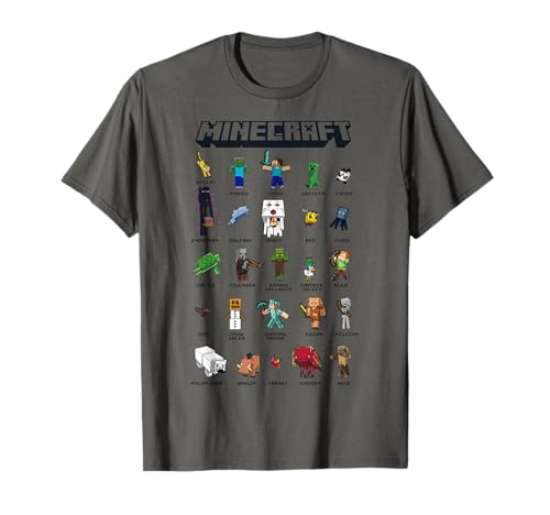Minecraft Group Shot Poster Collage Style T-Shirt
