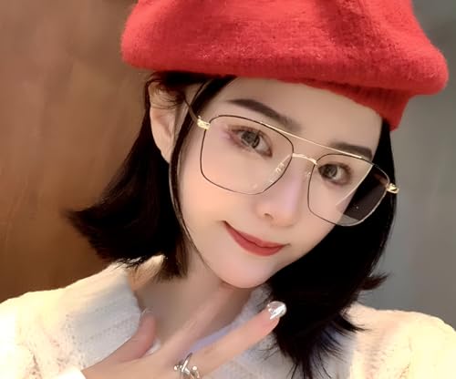 Image of Roshfort Men and Women Wonder Metal Full Rim Square Shape Eyeglasses Anti Reflective Eyewear Spectacles Frame