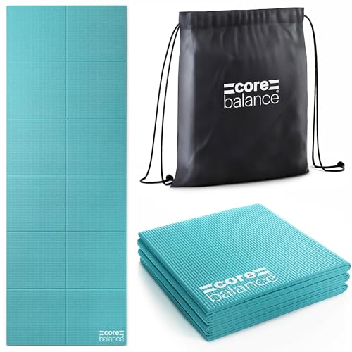 Core Balance Foldable Travel Yoga Mat Teal
