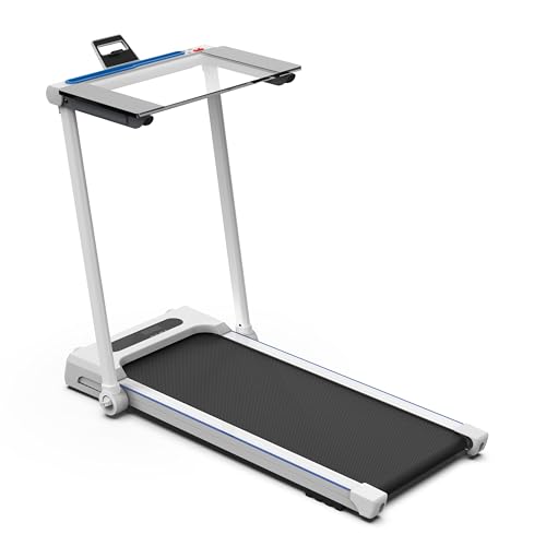 Clover Fitness WorkRun 3.1 – Cinta de Correr 3 en 1 para Trabajar, Caminar y Correr, Escritorio Integrado, Motor Silencioso 2.5 HP, Plegable y Compacta, Ideal para Oficina o Teletrabajo