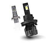 Cougar Motor X-Small H13 LED Headlight Bulb, 10000Lm 6500K (Hi/Lo) All-in-One Conversion Kit - Cool White CREE, 360°Adjustable Beam