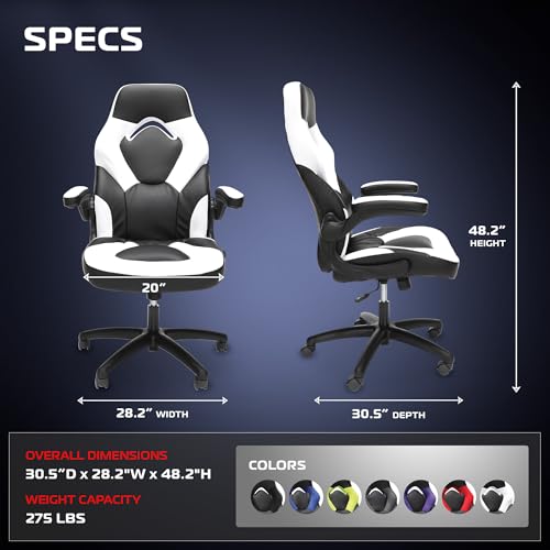 Image of RESPAWN 3085 Gaming Chair, Ergonomic Office Chair, Headrest, Flip-Up Arms